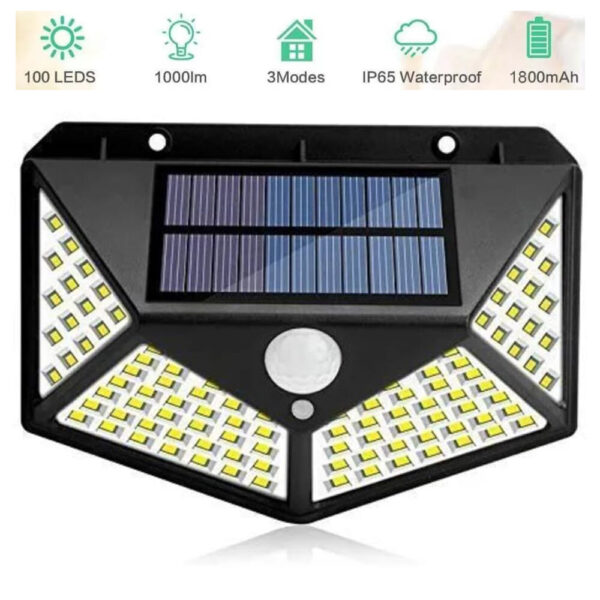 Solar Interaction Wall Lamp Outdoor 100LEDs BK-100