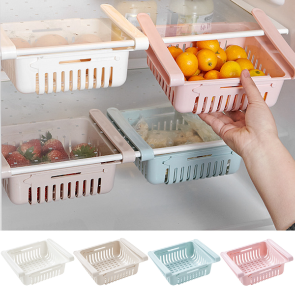 Expandable Storage Boxes - Kitchen, Space Saver, Refrigerator