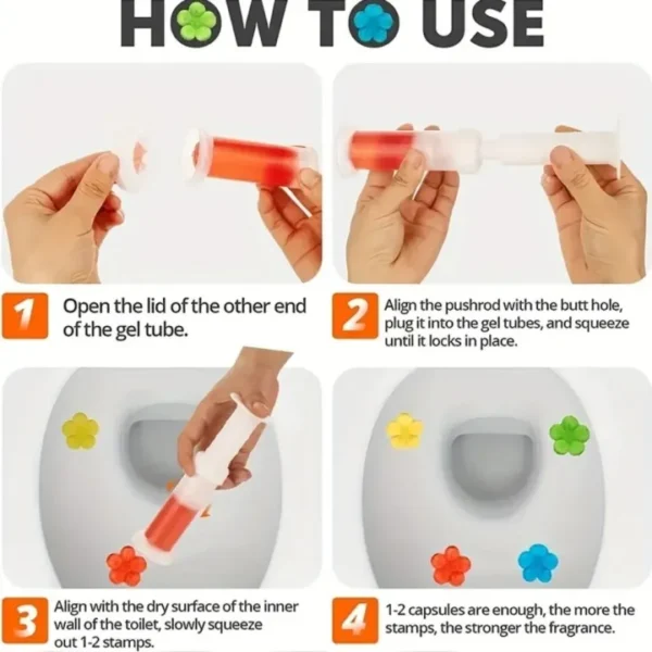 Toilet Cleaner Fragrance | Gel Air Freshener Odors Remove - Image 4